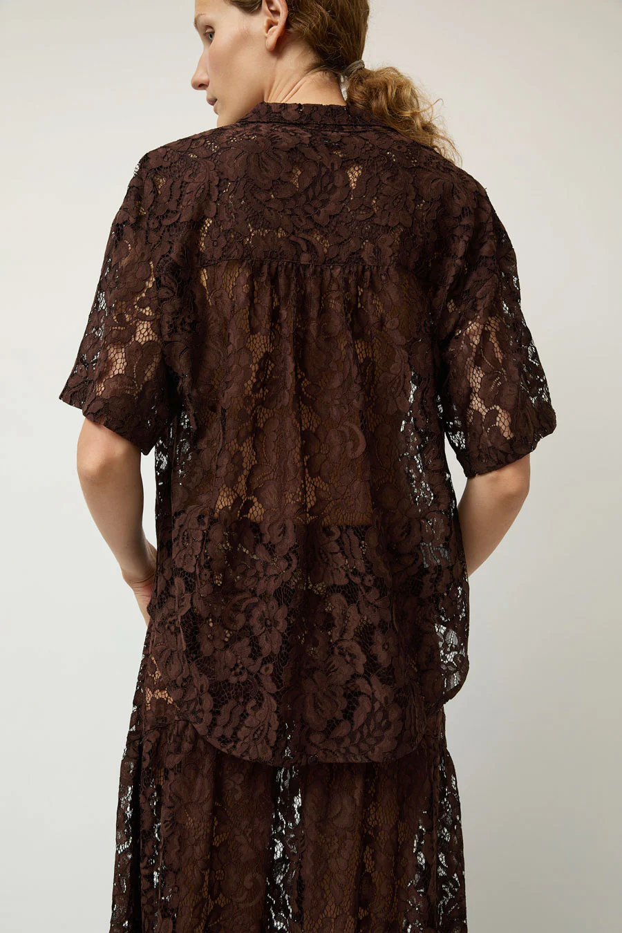 A Bronze Age Romeo Top in Americano Lace - Image 5