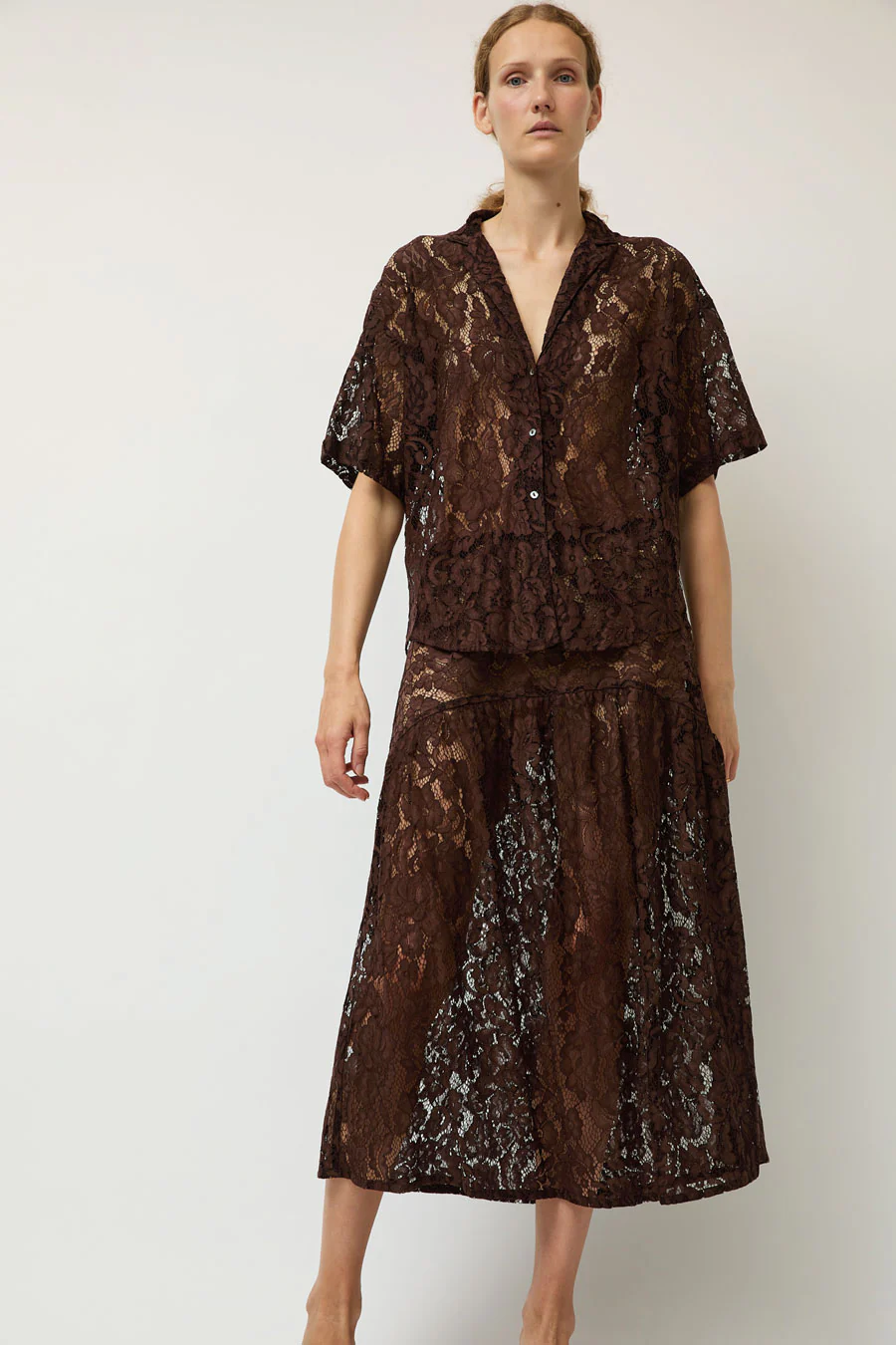 A Bronze Age Romeo Top in Americano Lace - Image 6