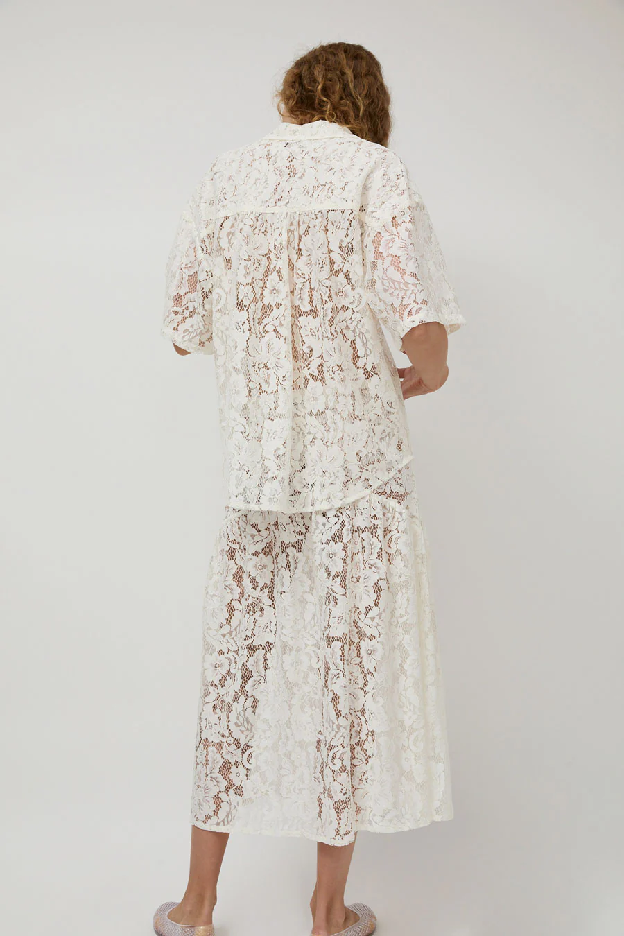 A Bronze Age Romeo Top in Ivory Lace - Image 6