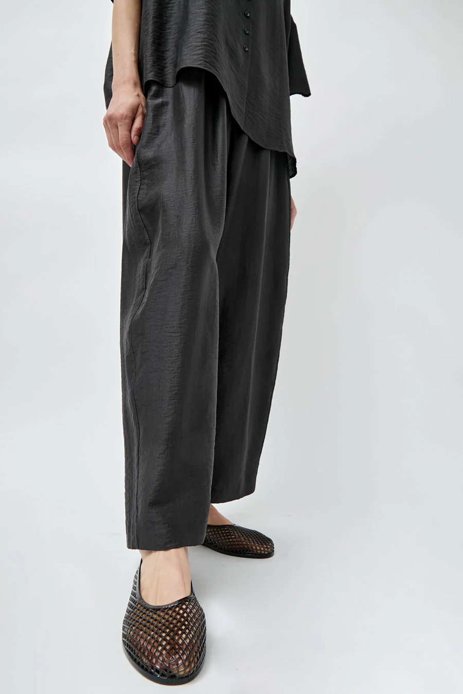 Ancient Greek Sandals Iro in Black - Image 3