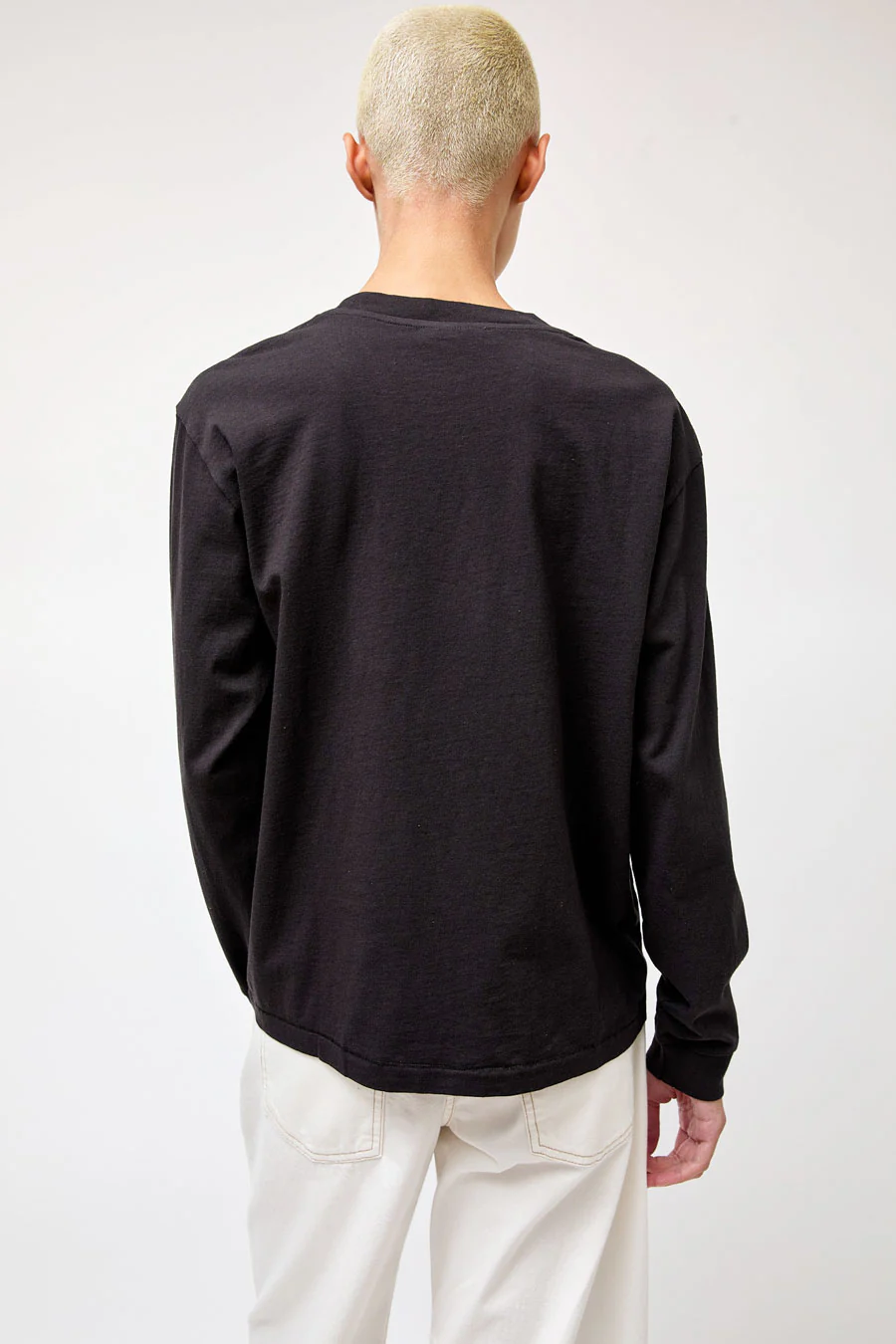 B Sides Double Pocket Tee in Faded Black - Image 3