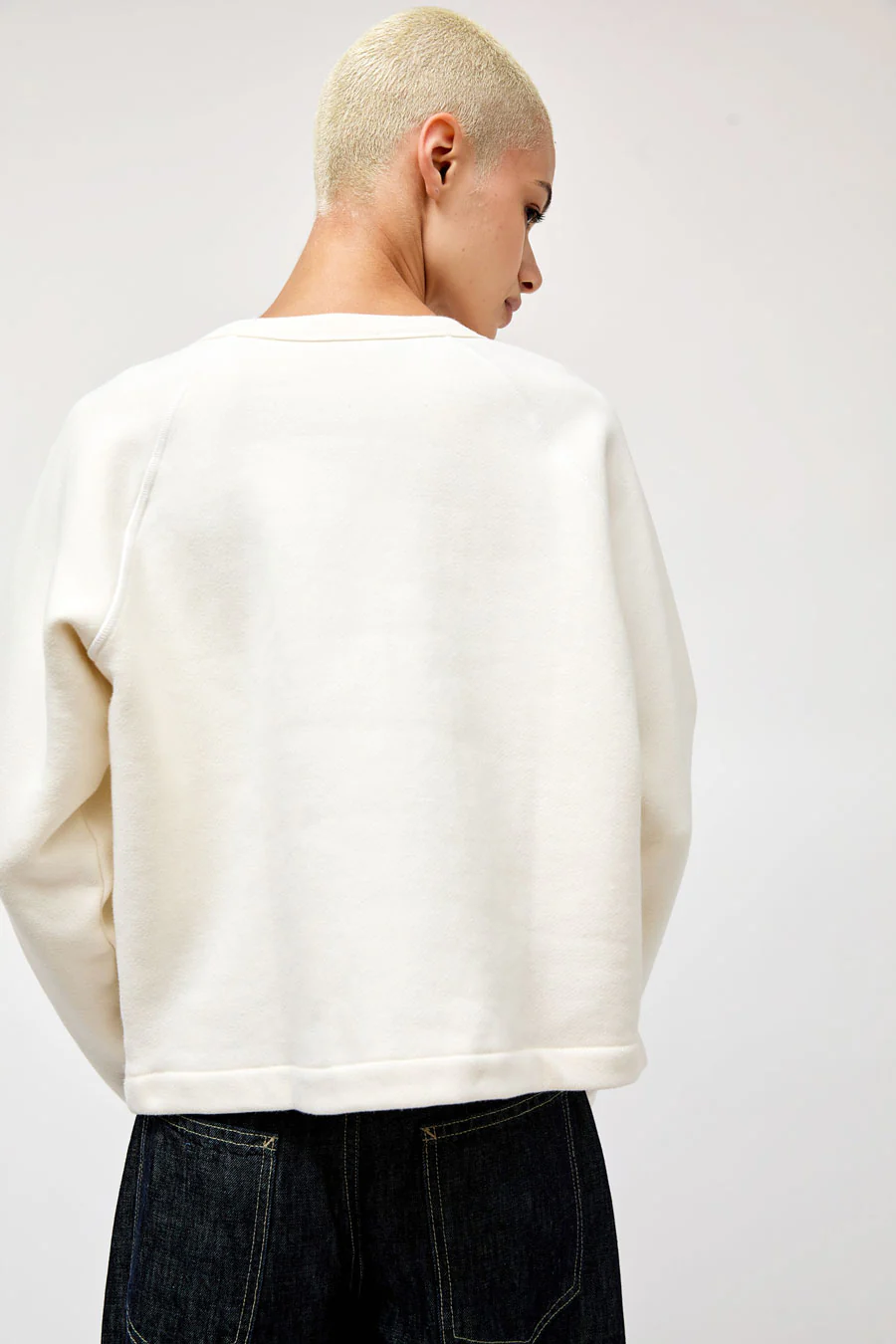 B Sides Snap Cardigan in Oyster - Image 5