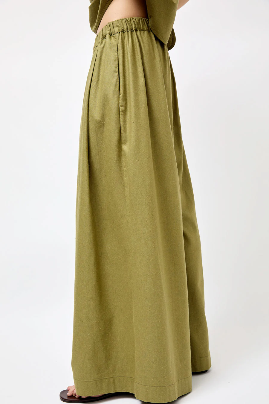 Baserange Avi Pants in Lua Green - Image 2