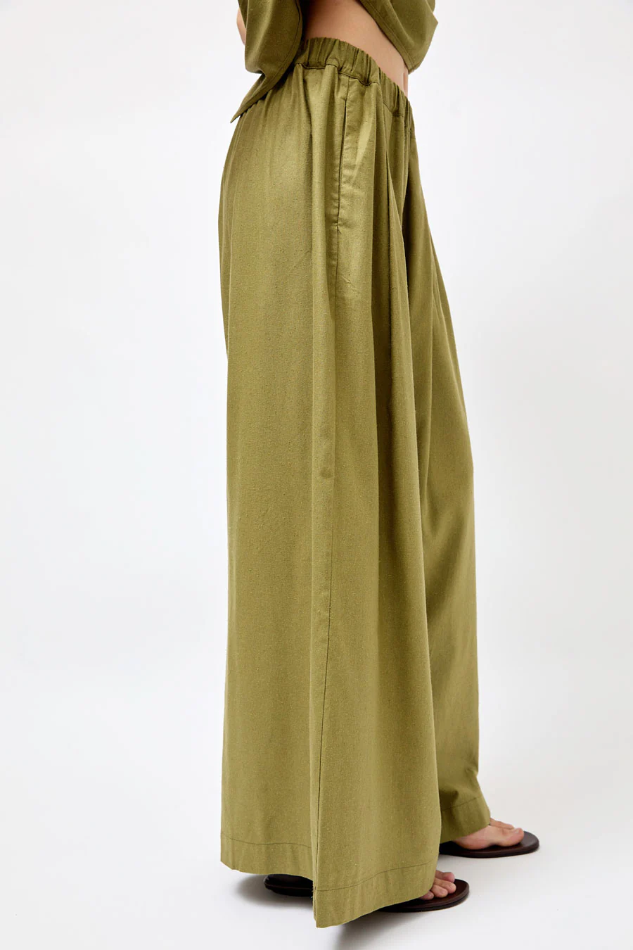 Baserange Avi Pants in Lua Green - Image 4