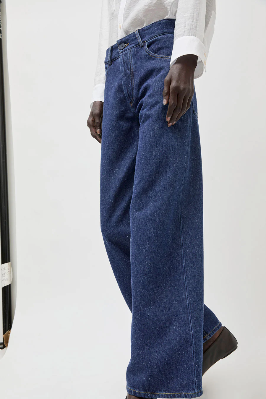 Baserange Grass Pants in Indigo Blue Wash - Image 5