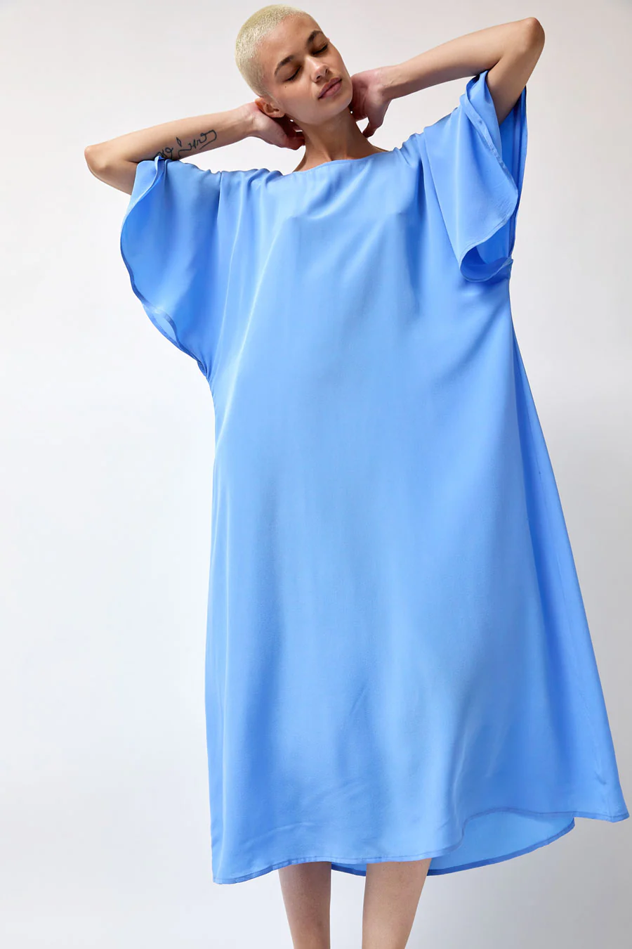 Baserange Rene Dress in Calder Blue - Image 3