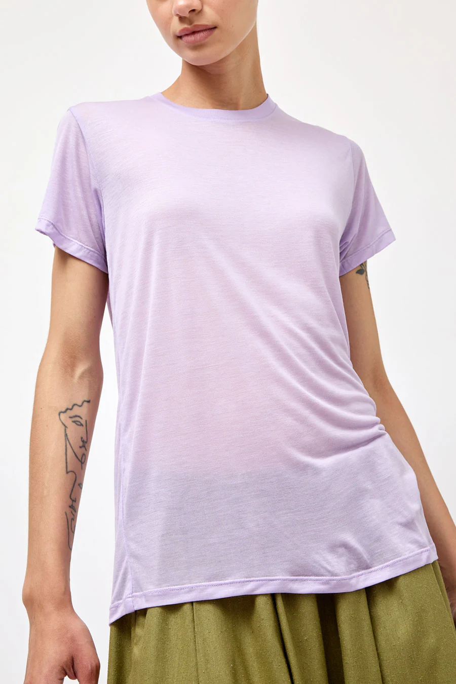 Baserange Tee Shirt in One Purple - Image 3