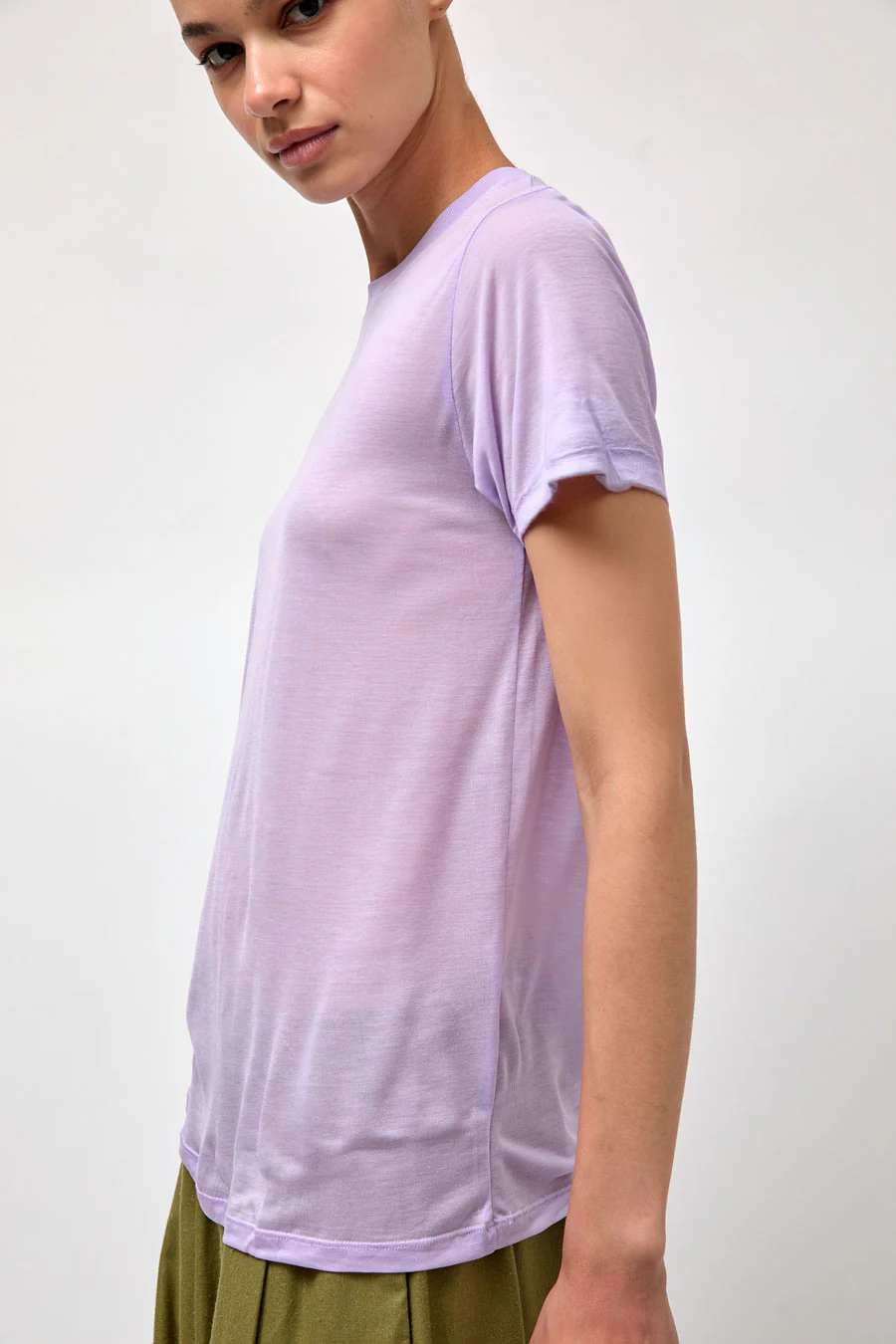 Baserange Tee Shirt in One Purple - Image 4