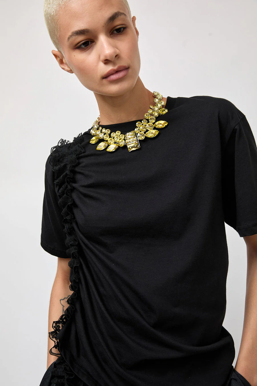 Collina Strada Chandelier Choker in Lemon - Image 3