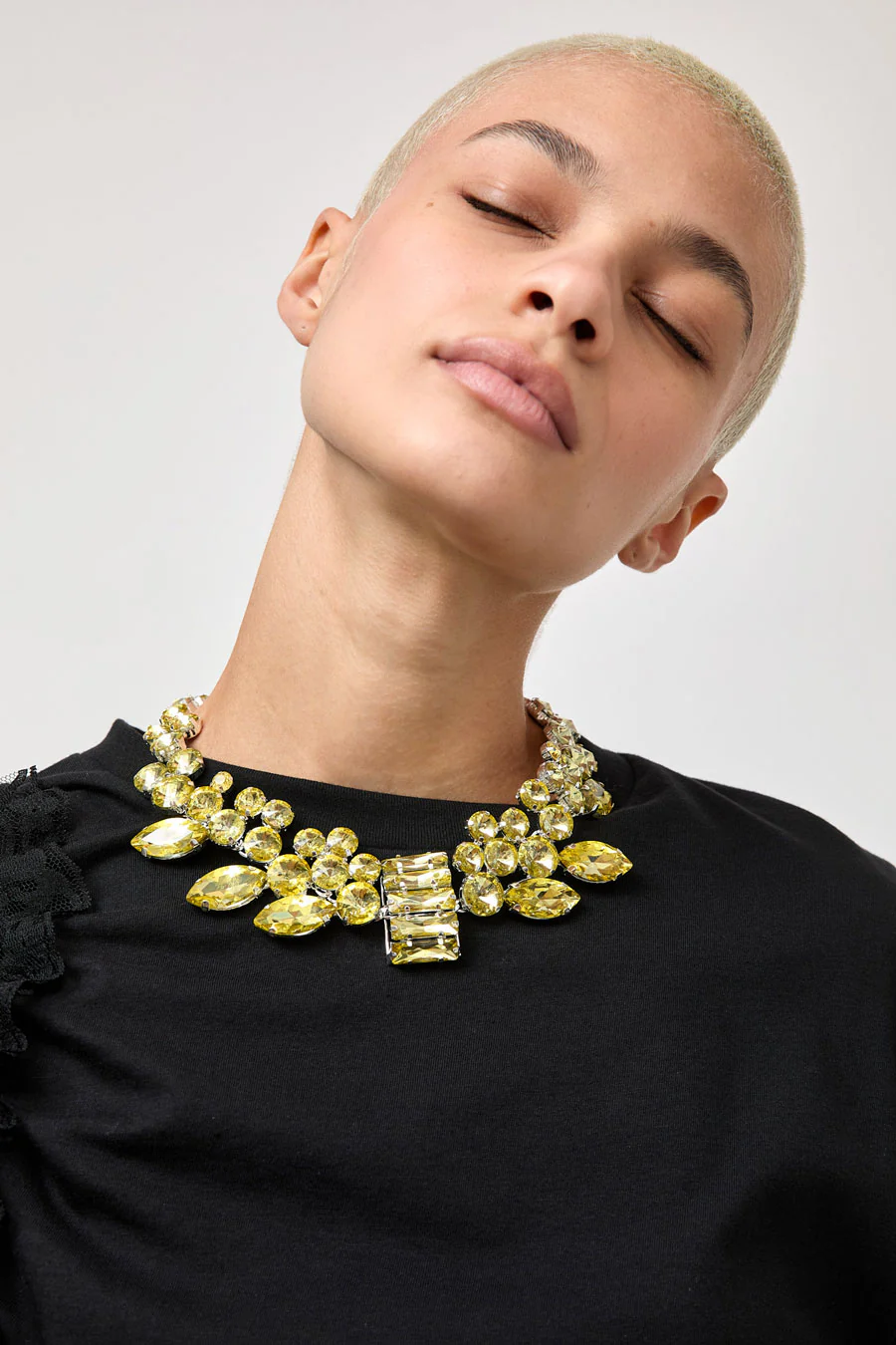 Collina Strada Chandelier Choker in Lemon - Image 4