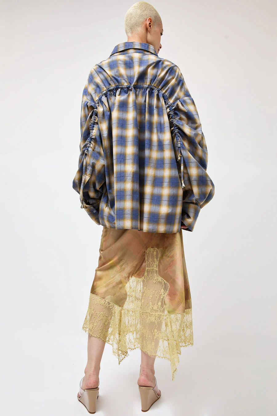 Collina Strada Shirting Chason Scrunch Shirt in Country Plaid - Image 6
