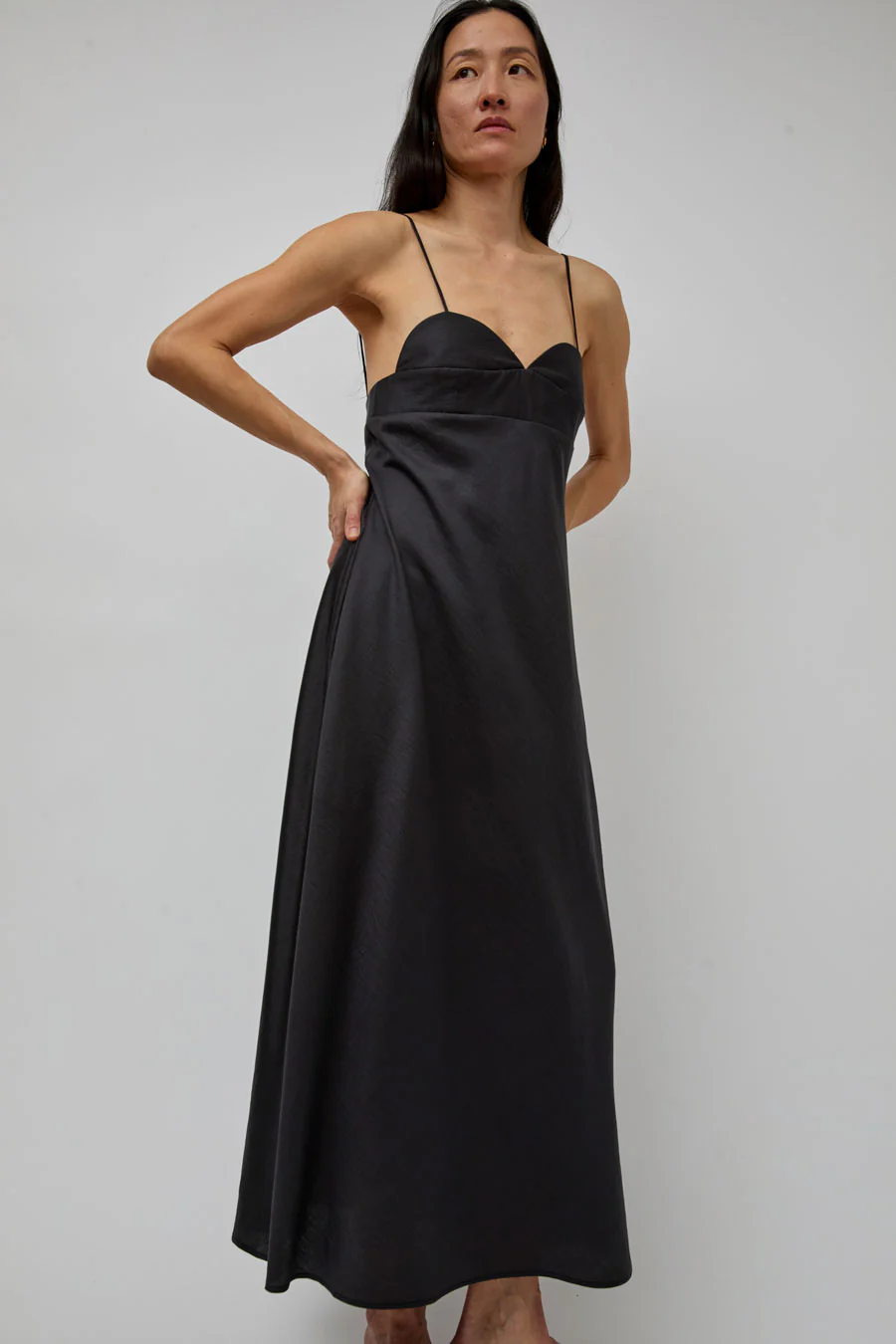 CORDERA Heart-Shaped Dress in Espresso - Image 6
