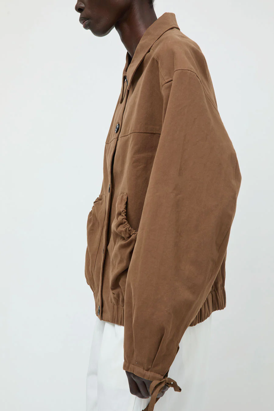 Deiji Studios Button Up Jacket in Brown - Image 3