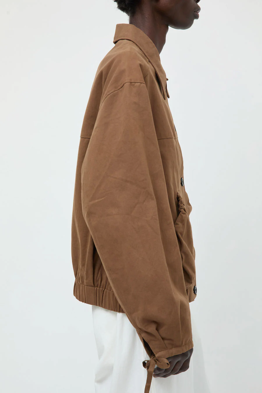Deiji Studios Button Up Jacket in Brown - Image 4