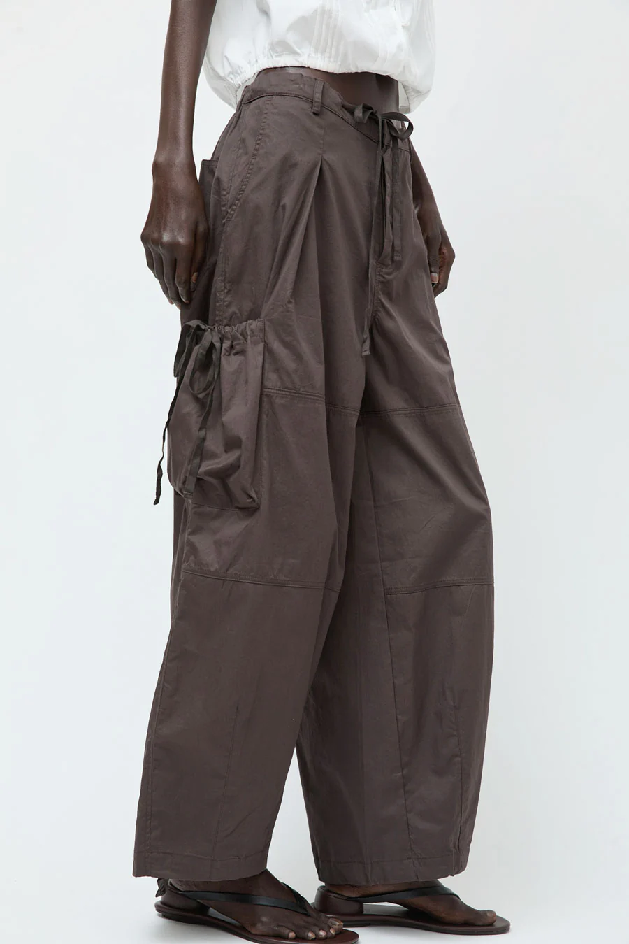 Deiji Studios Cargo Pant in Carob - Image 3