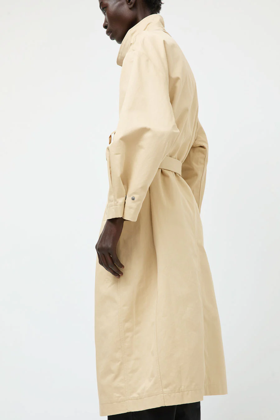 Deiji Studios Longline Jacket in Beige - Image 3