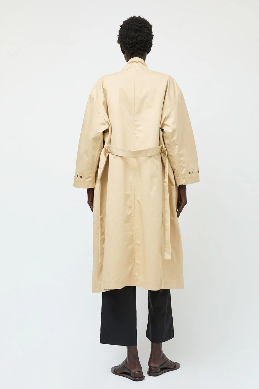 Deiji Studios Longline Jacket in Beige - Image 5