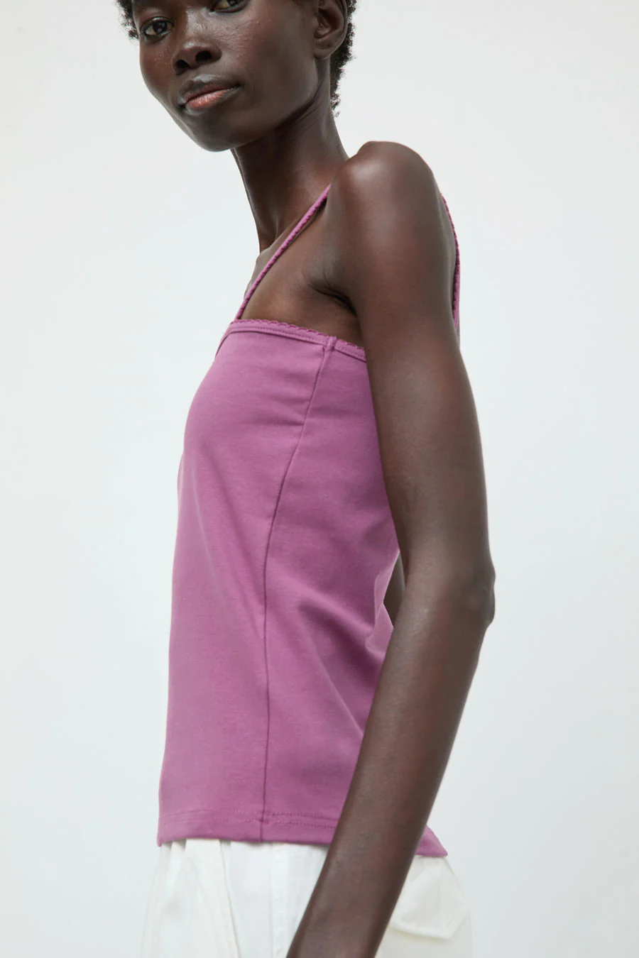 Deiji Studios Scallop Tank in Berry - Image 2