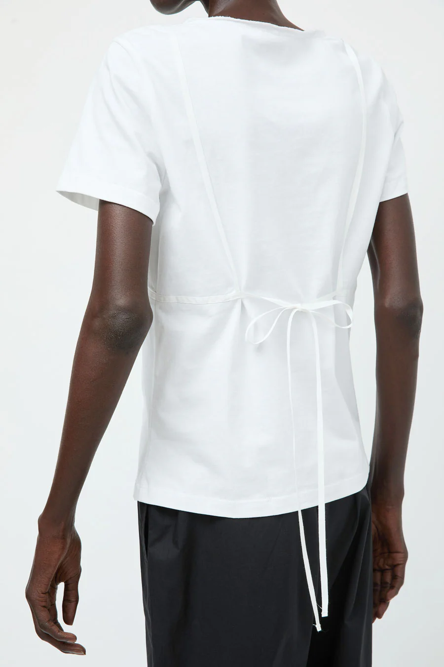 Deiji Studios Tape Tee in White - Image 2