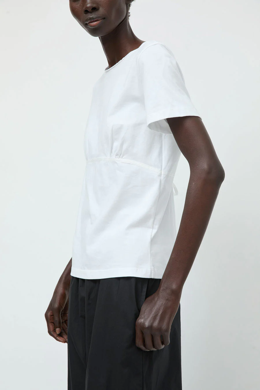 Deiji Studios Tape Tee in White - Image 3