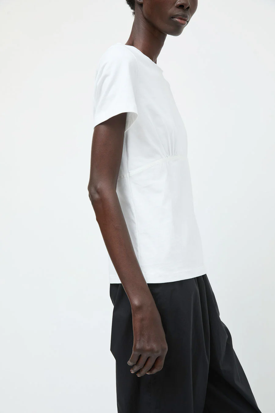 Deiji Studios Tape Tee in White - Image 4