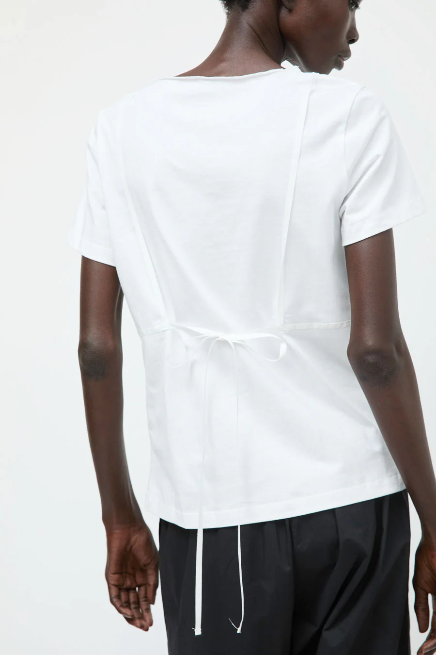Deiji Studios Tape Tee in White - Image 5