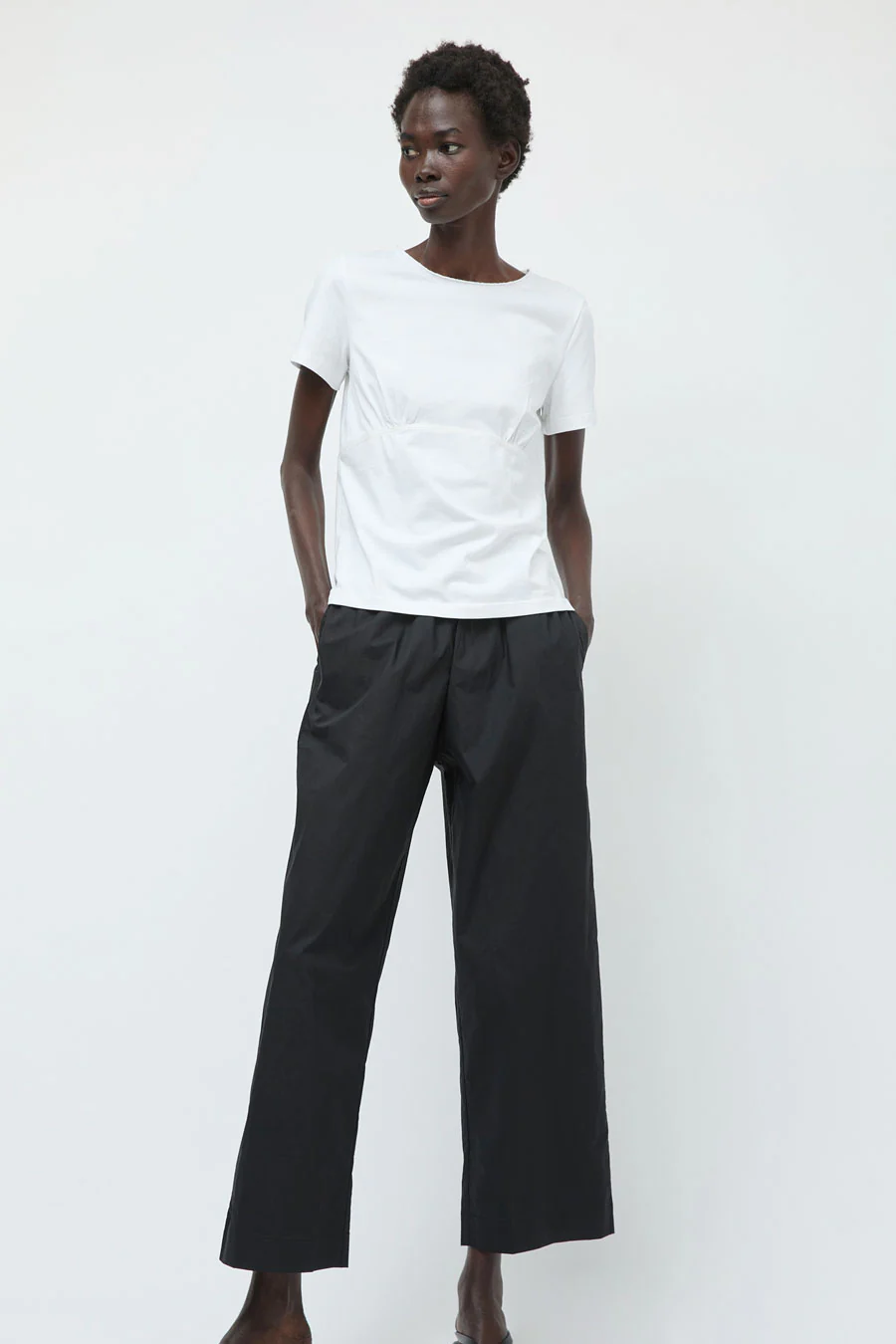 Deiji Studios Tape Tee in White - Image 6