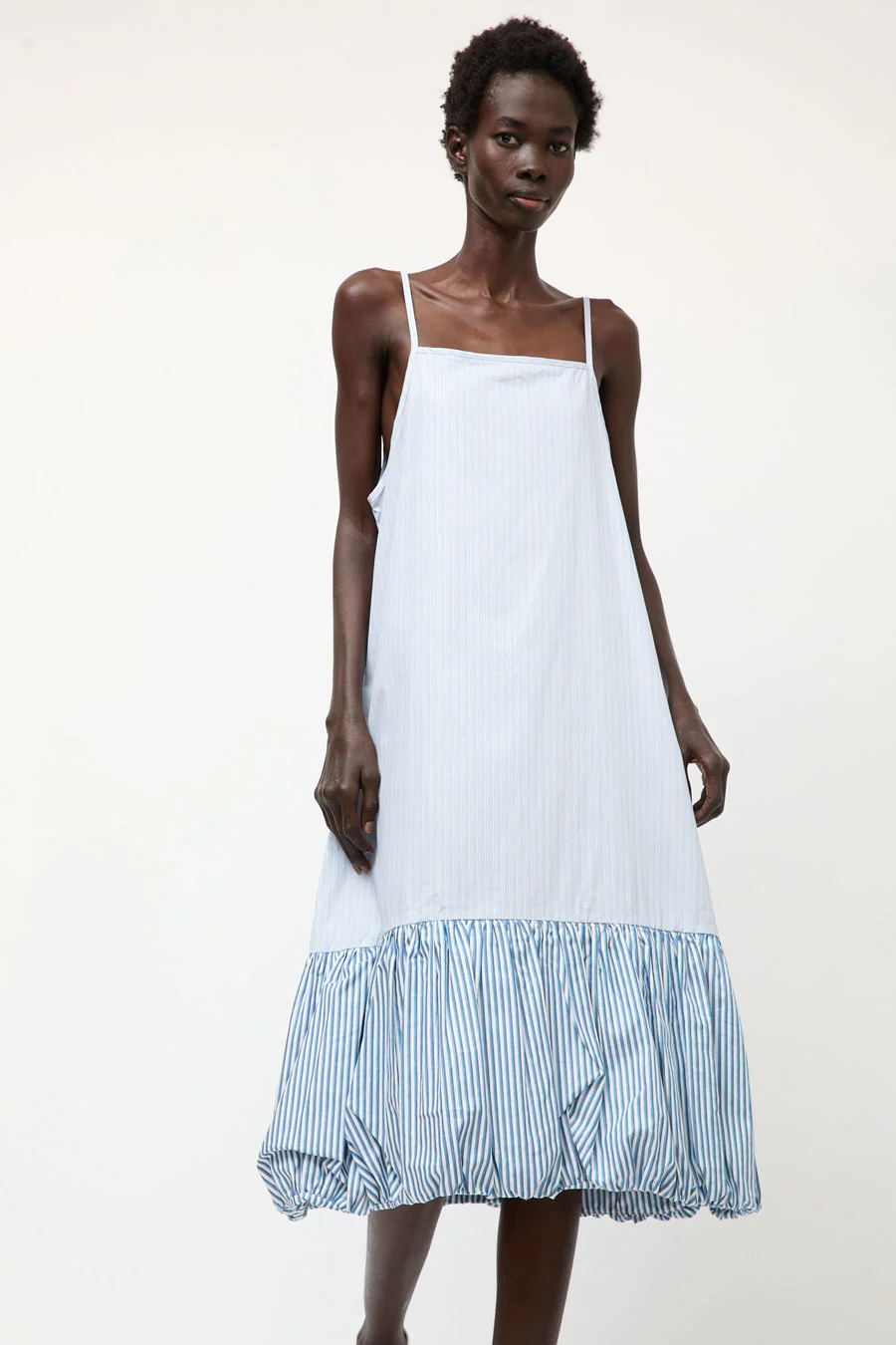 et Tigre Dennis Dress in Blue and Multi Stripe - Image 3