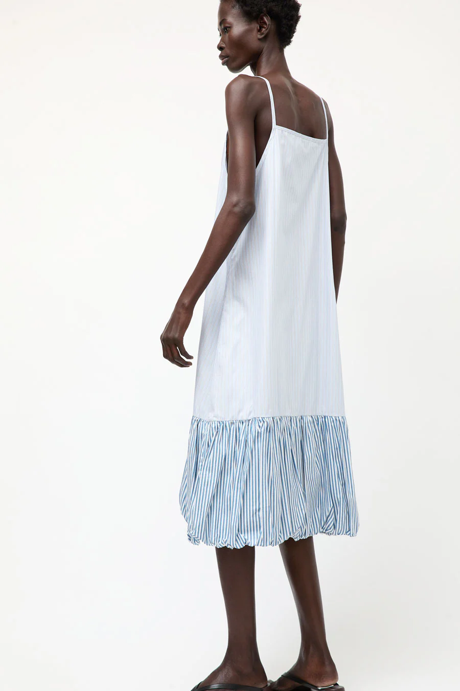 et Tigre Dennis Dress in Blue and Multi Stripe - Image 4