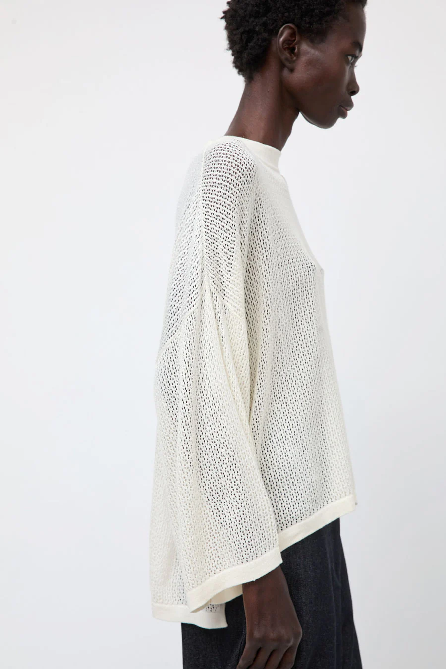 et Tigre Maxi Knit Top in Cream - Image 4