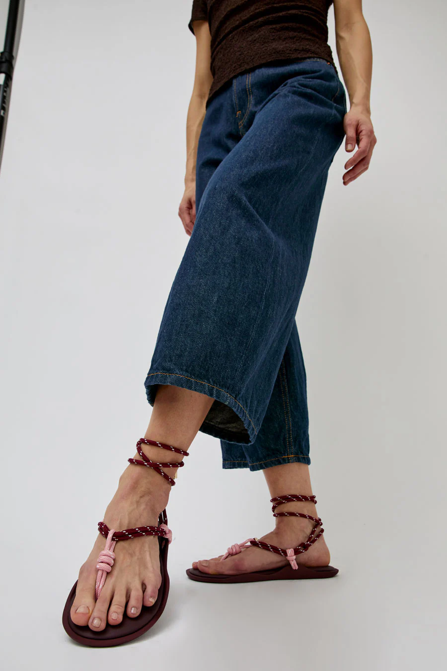Flòwze Flò Twin Sandal in Bordeaux and Pink - Image 2