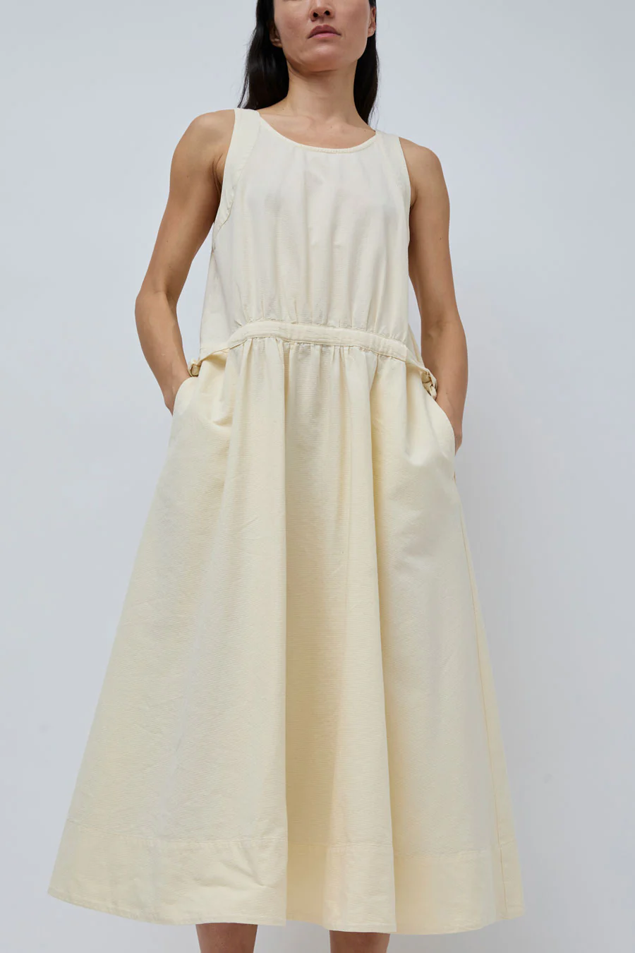 Girls of Dust Apron Dress in Wheat - Image 3