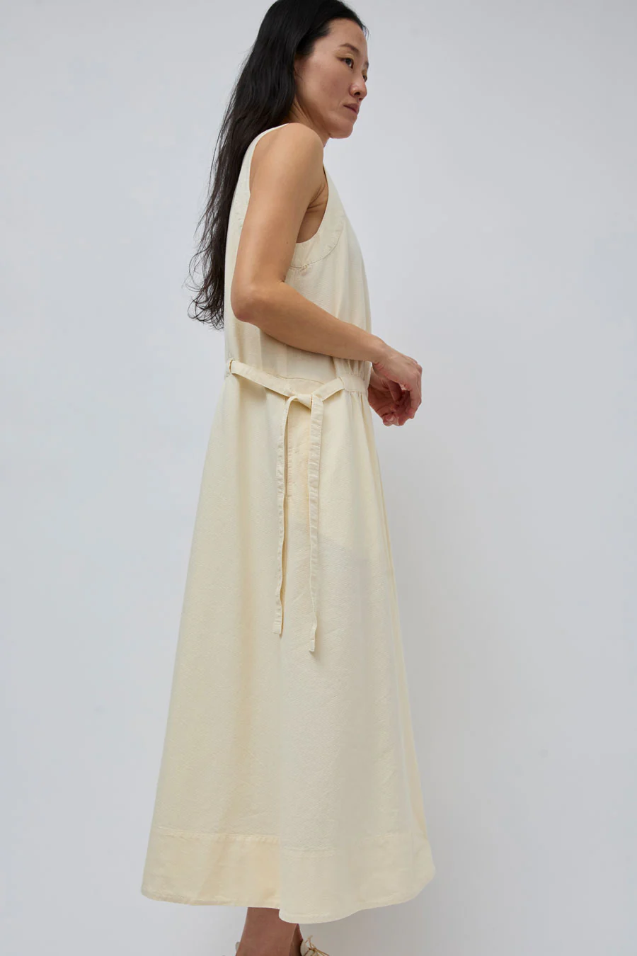 Girls of Dust Apron Dress in Wheat - Image 4