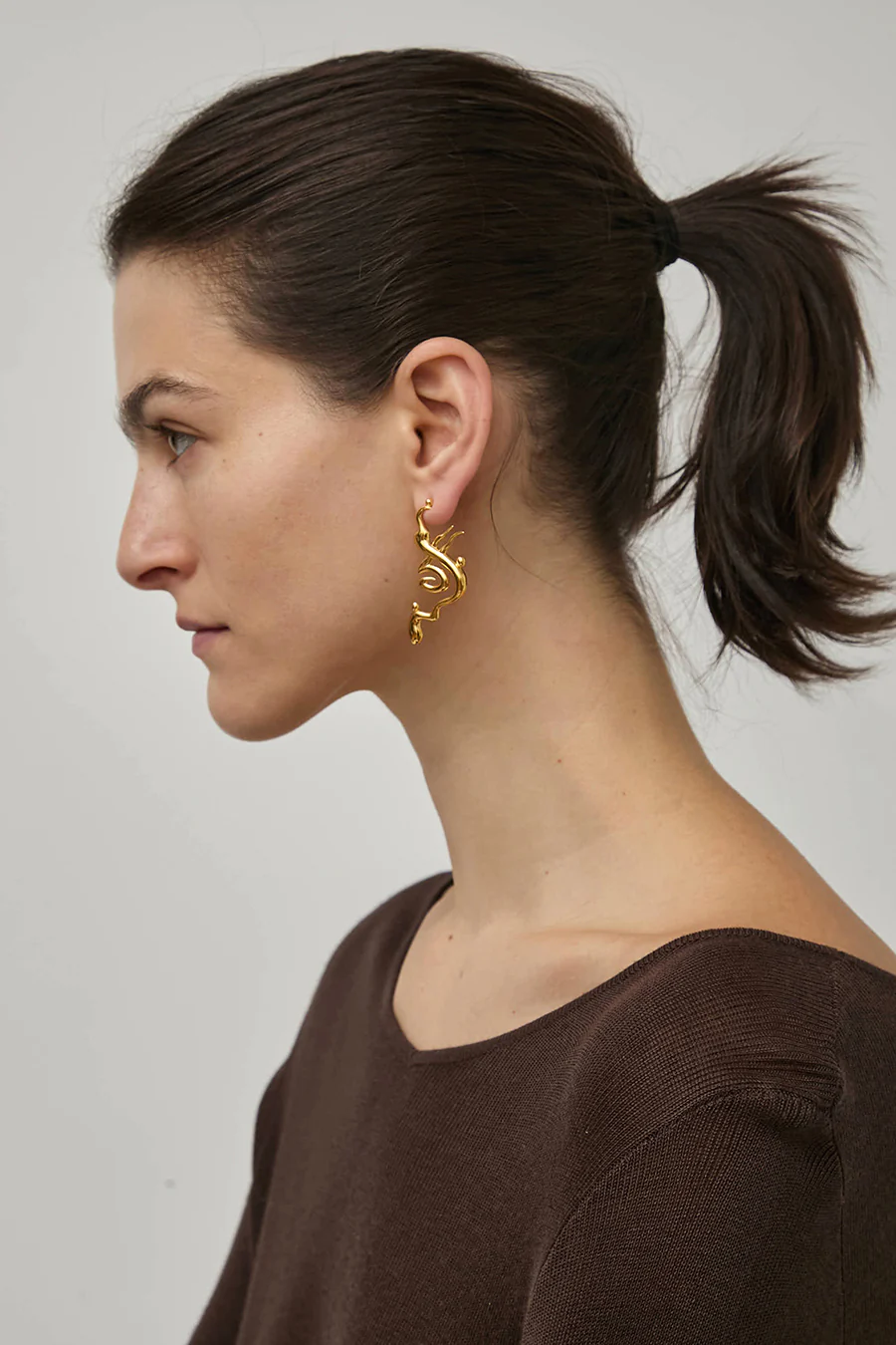 Hannah Jewett Desert Highway Earrings in Gold Plated Silver - Image 3