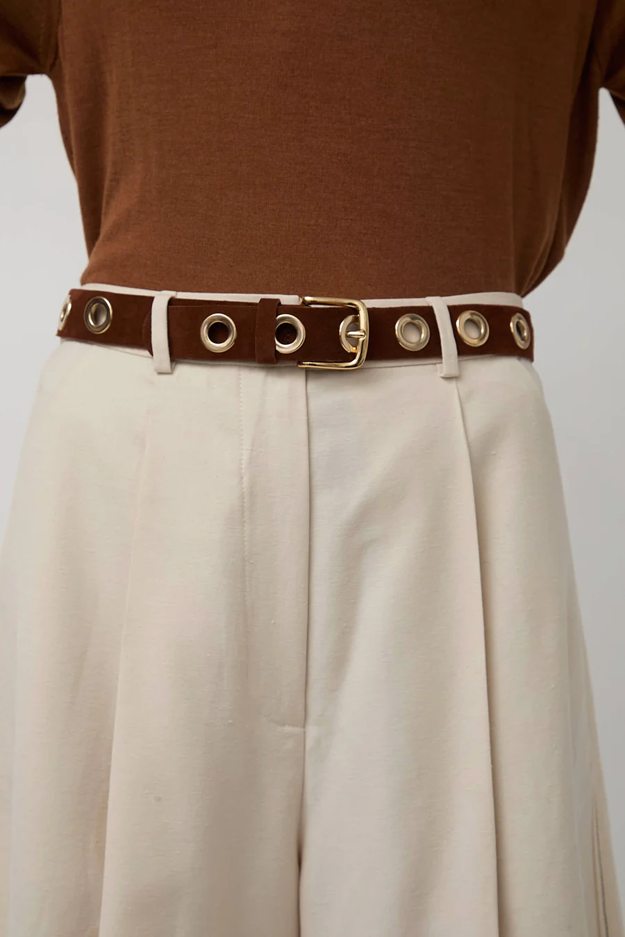 Herbert Frere Soeur La Grande Keller Velours Belt in Choco Camp - Image 3