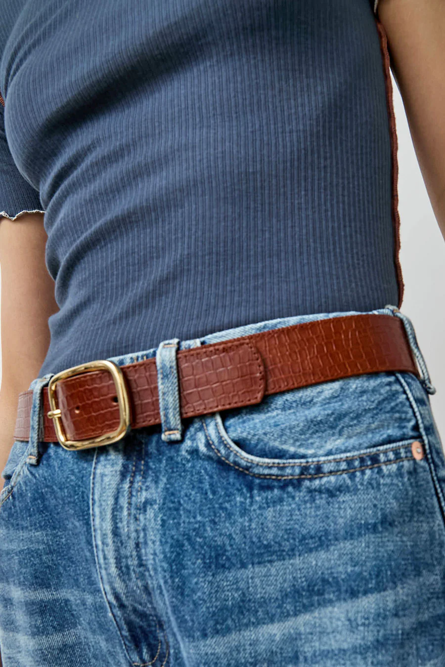 Herbert Frere Soeur La Sabin Batiste Belt in Batiste Marron - Image 3