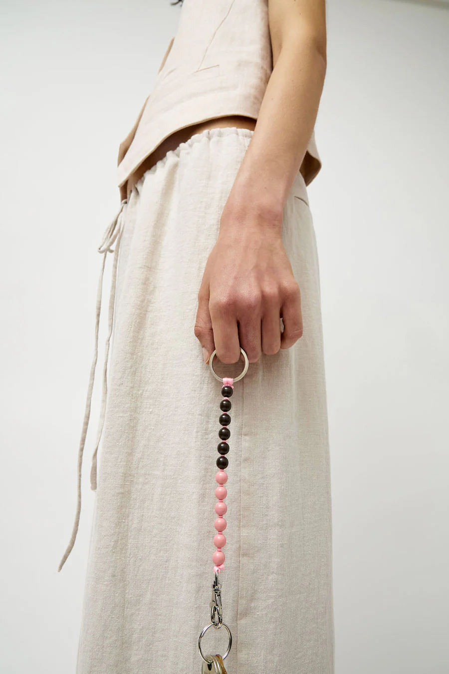 Ina Seifart Perlen Short Keychain in Blush Duo - Image 3