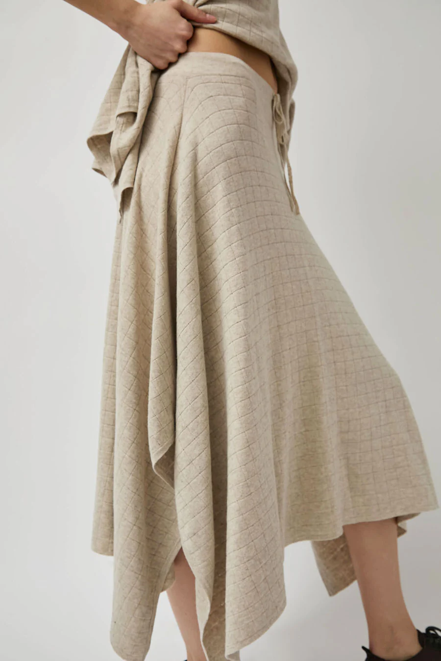 Lauren Manoogian Planes Skirt in Flax - Image 3