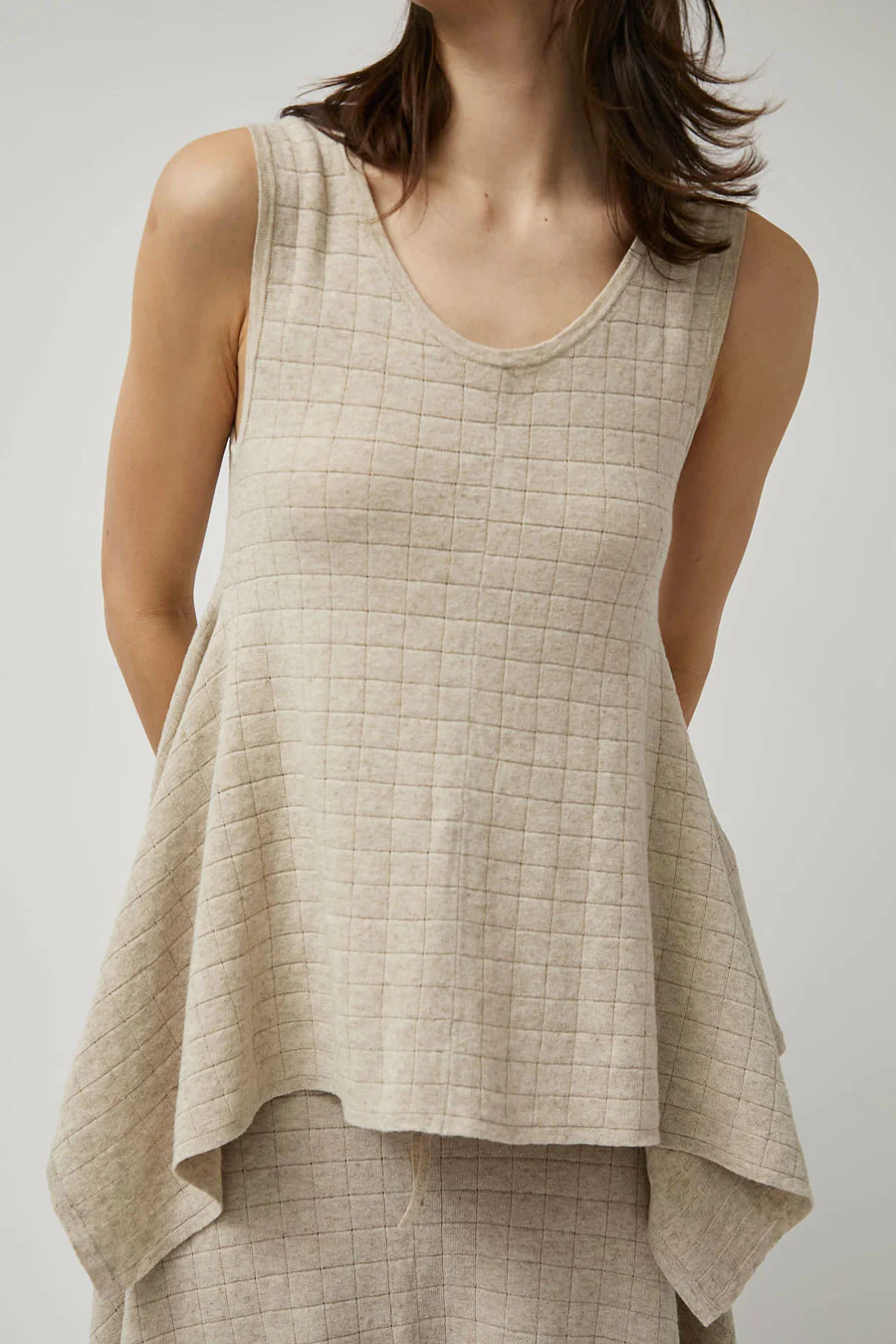 Lauren Manoogian Planes Tank in Flax - Image 3