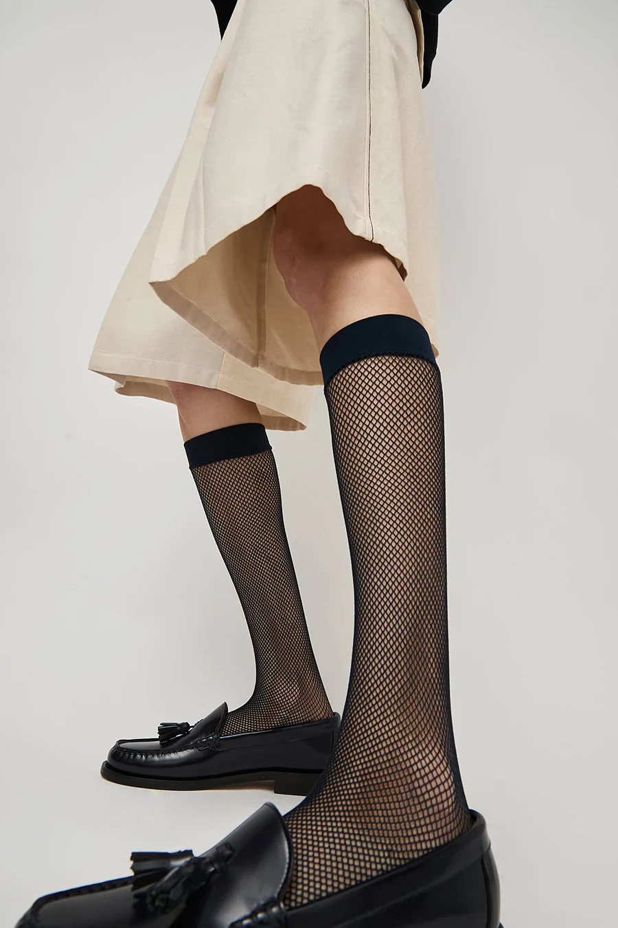 Maria La Rosa Net Ankle Socks in Black - Image 3