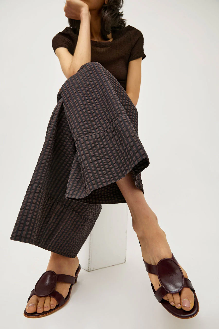 Martiniano Medalia Sandal in Oxblood - Image 4
