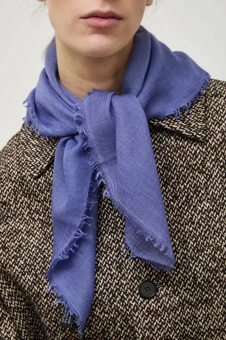 Meg Cohen Square Whisper Scarf in New Blue - Image 3
