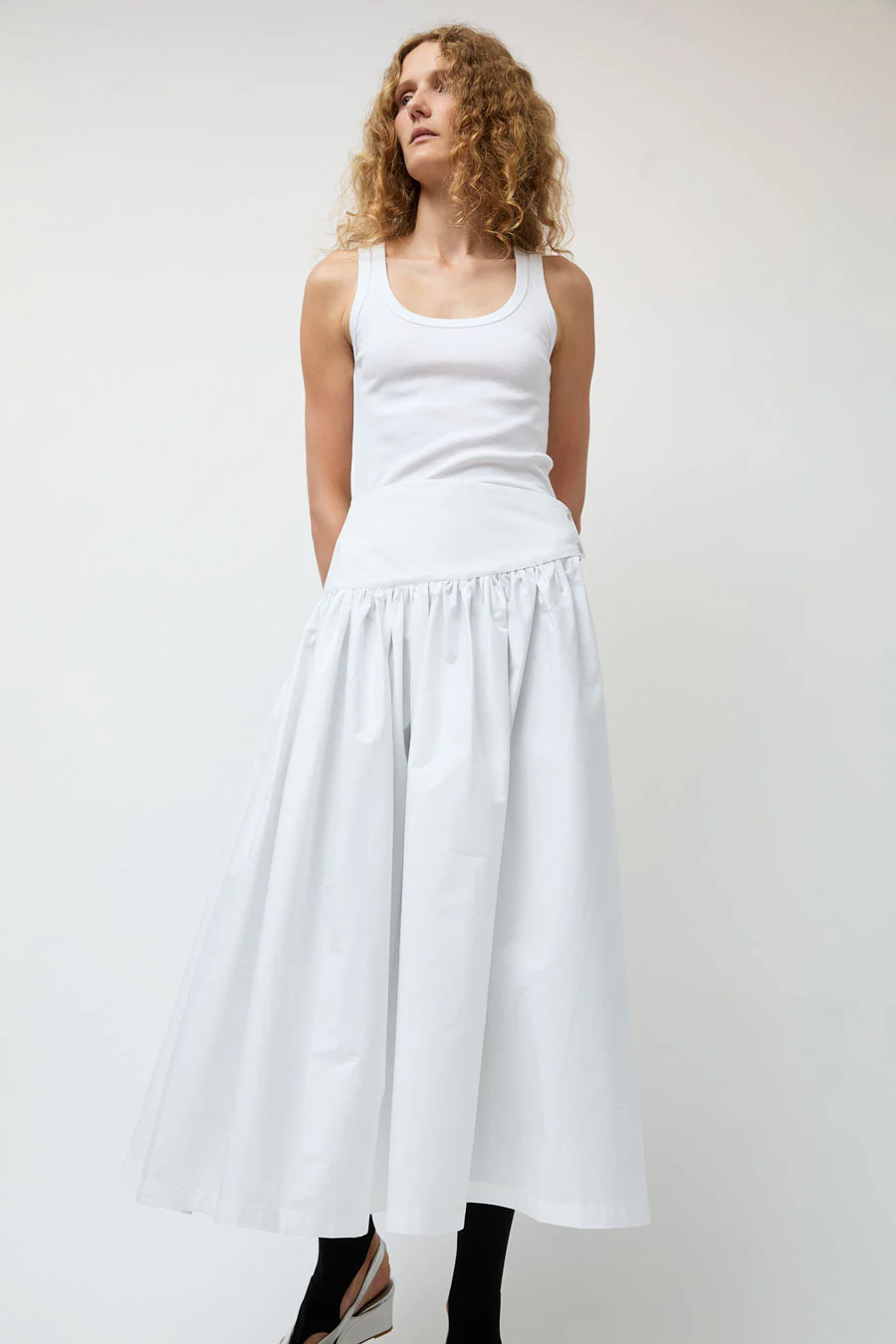 Michelle Del Rio Kiki Skirt in White