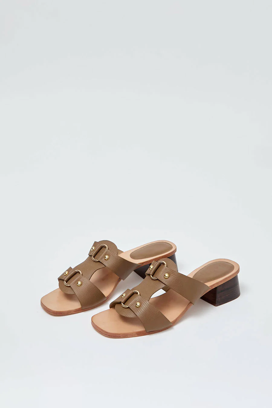 No.6 Beau Sandal in Coffee Lizard - Image 2
