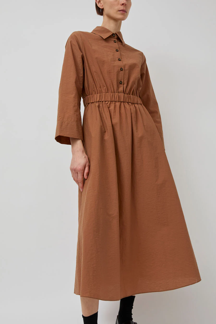 No.6 Crosby Dress in Tan - Image 3