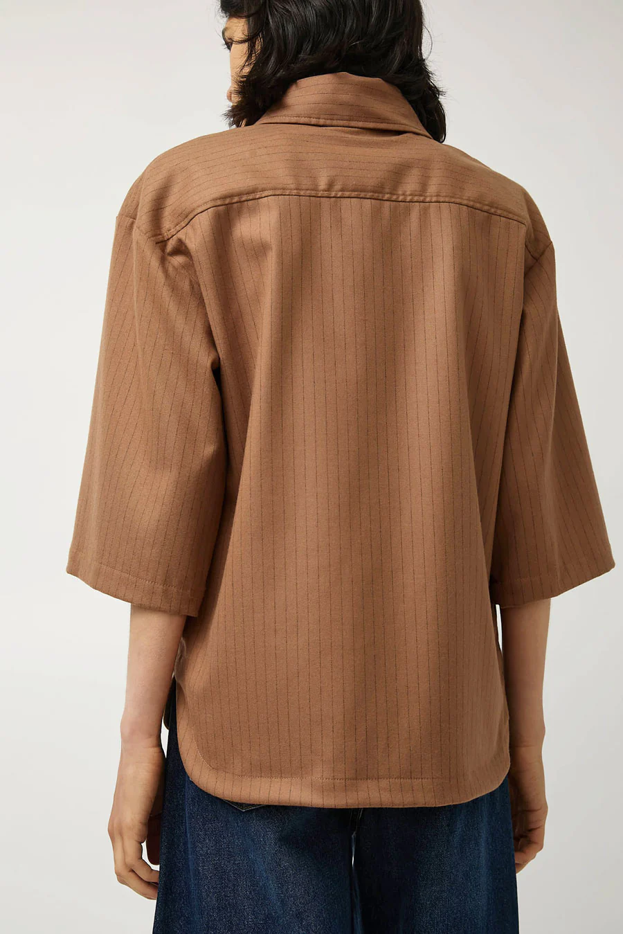 No.6 Dylan Top in Tan Pinstripe - Image 3