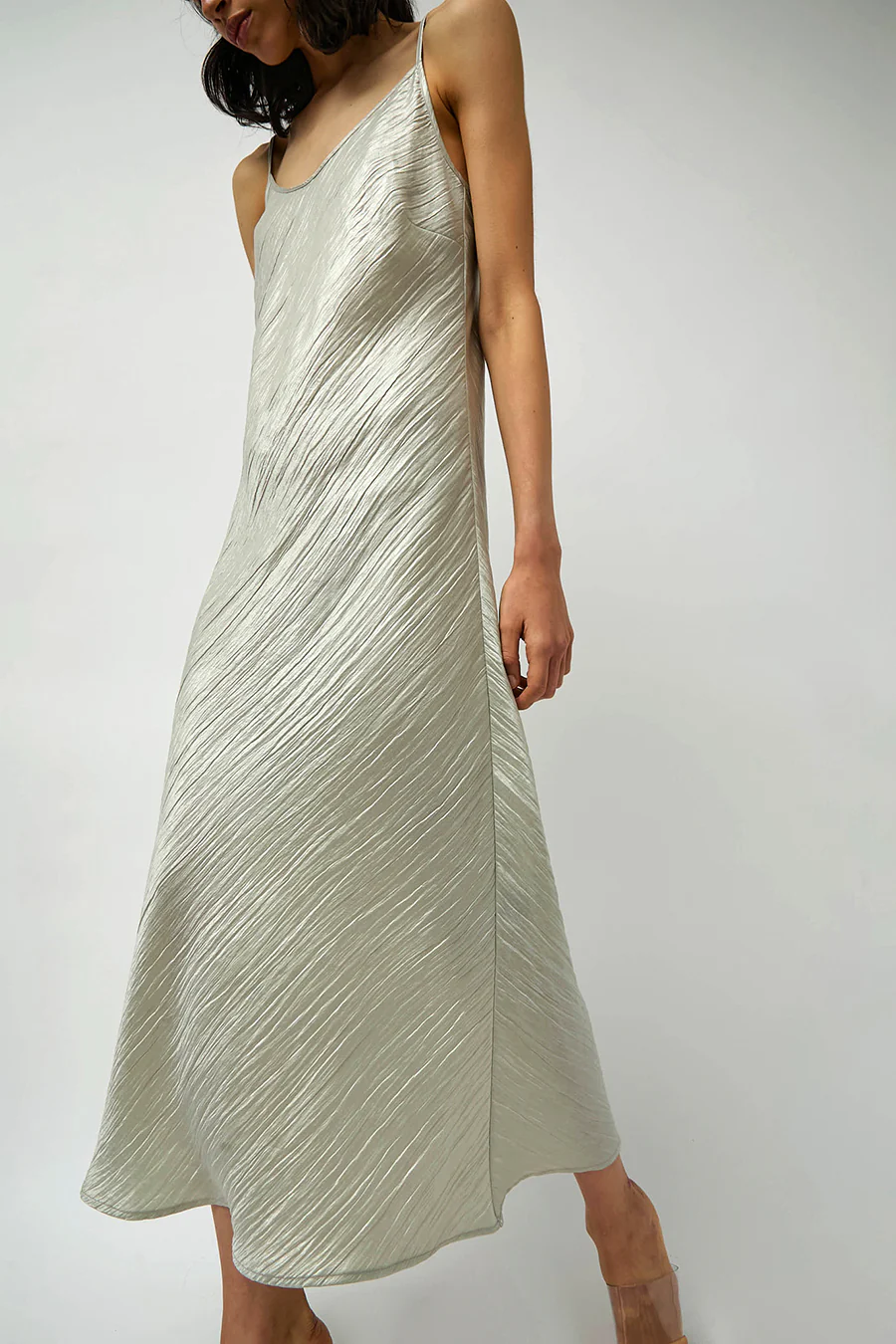 No.6 Elle Slip Dress in Silver - Image 2