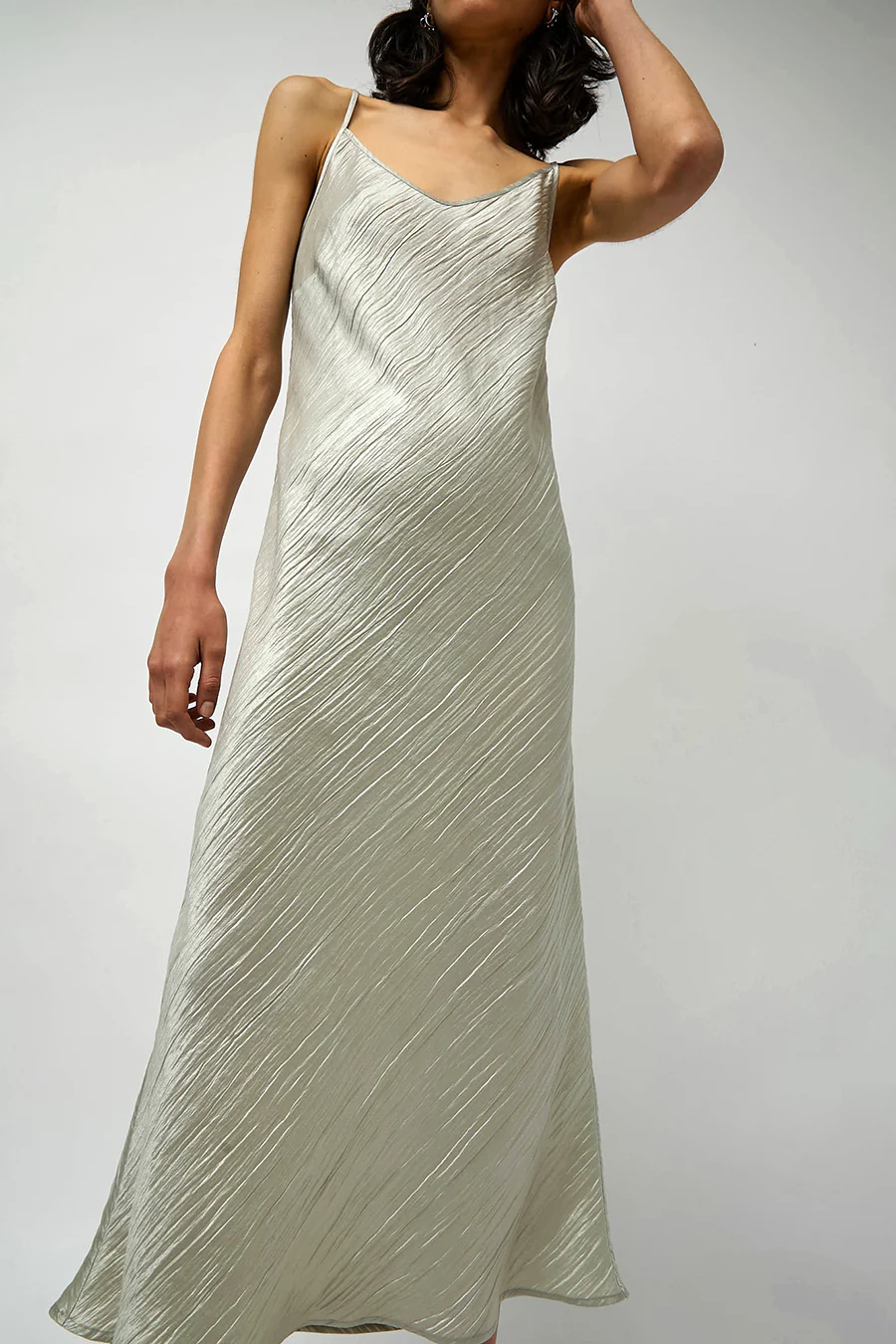 No.6 Elle Slip Dress in Silver - Image 3