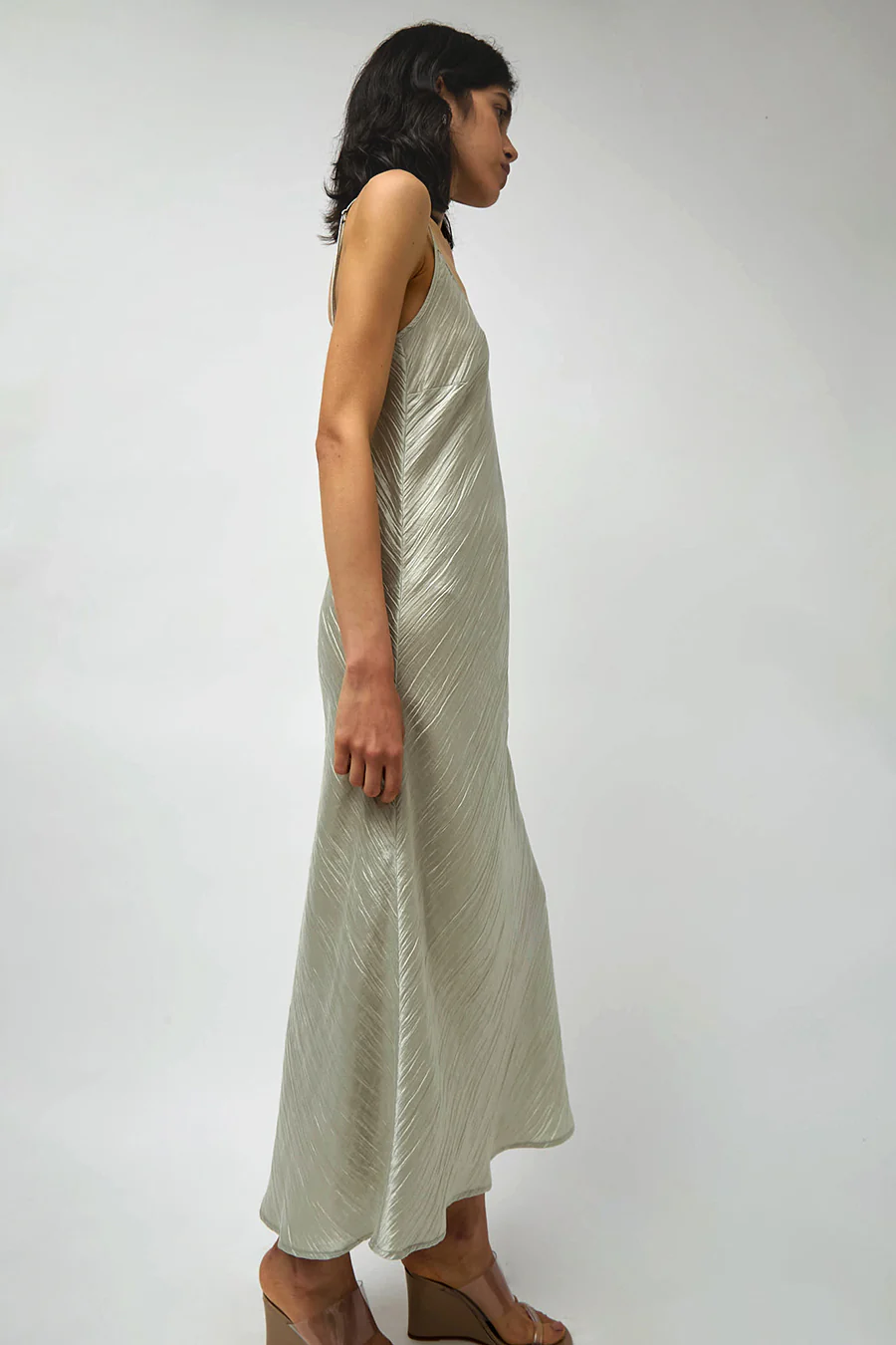 No.6 Elle Slip Dress in Silver - Image 4