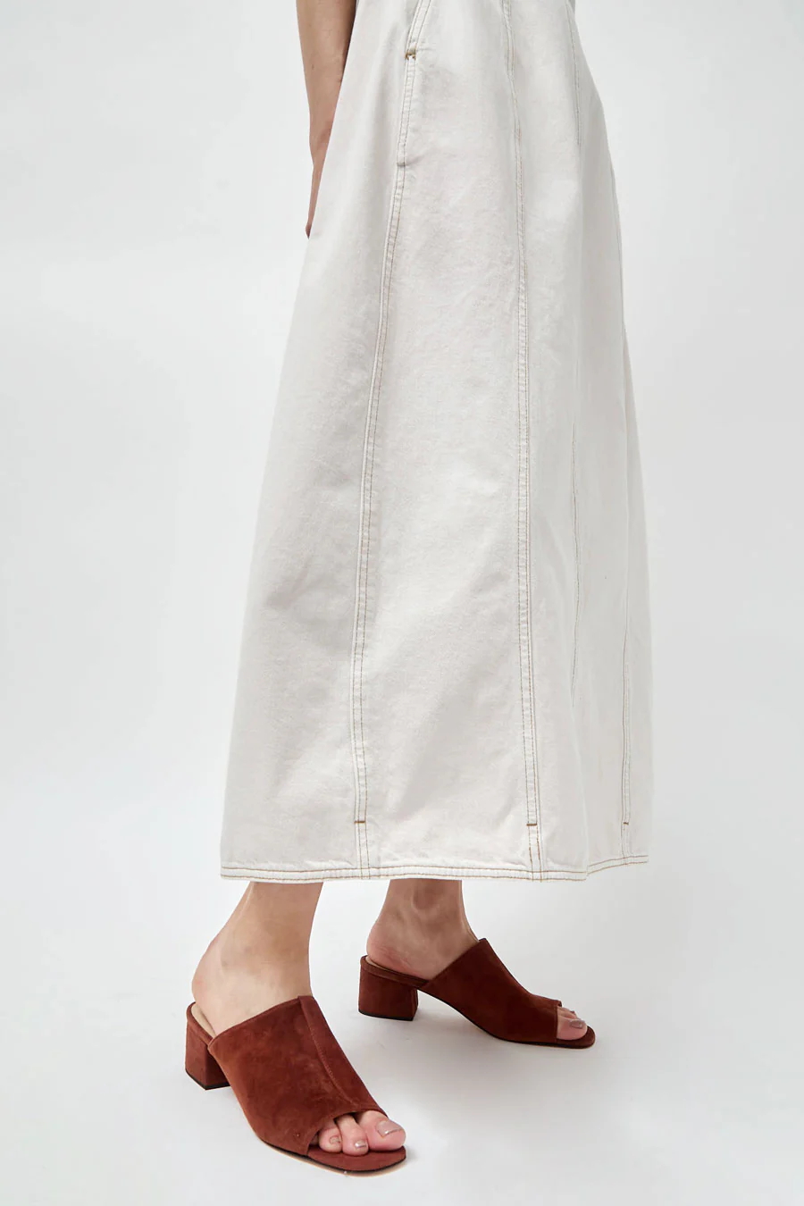 No.6 Leah Sandal in Syrup Suede